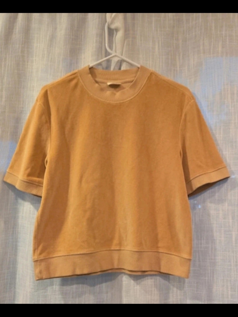 Pact Crewneck Top in Warm Beige